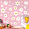 120 Pieces Large Daisy Wall Decals - 10 Sheet Flower Stickers, Vinyl Peel and Stick Floral Decor for Nursery, Playroom, Bedroom, Living Room view 2