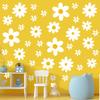 120 Pieces Large Daisy Wall Decals - 10 Sheet Flower Stickers, Vinyl Peel and Stick Floral Decor for Nursery, Playroom, Bedroom, Living Room view 3