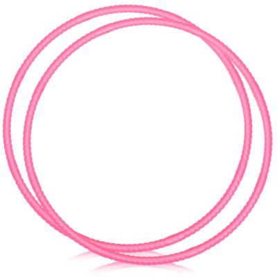 WinnerWhy 2 Pcs Toy Hoop Exercise Hoop Detachable Adjustable Plastic Toy Ring Playground Equipment for School Colored Circles Exercise Ring for Teens Dog Agility Equipment(Pink,23 Inch)