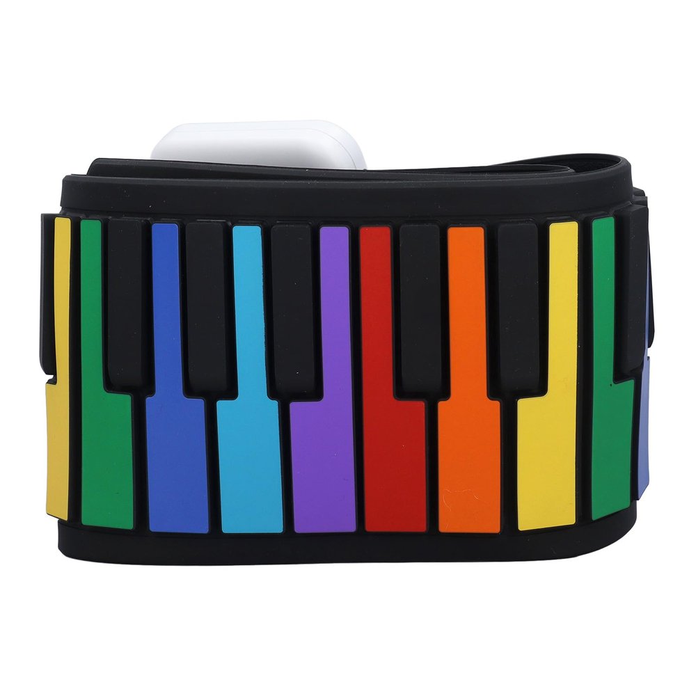 49 Key Silicone Roll Up Piano Colorful Foldable Electronic Music for Kids