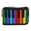 49 Key Silicone Roll Up Piano Colorful Foldable Electronic Music for Kids view 1