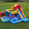 16FT Commercial Grade Bounce House for Kids 3-6 with 1100W Blower, 100% PVC Inflatable Bounce House with Slide, Golf Area, Ball Pit, Climbing, 8 in 1 Large Bounce House 16x16x10ft view 1