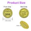 100 PCS Mardi Gras Coins Set-Assorted Green Purple Gold Mardi Gras Plastic Coins Set for Mardi Gras Theme Props Parade Table Decoration & Party Favors view 4