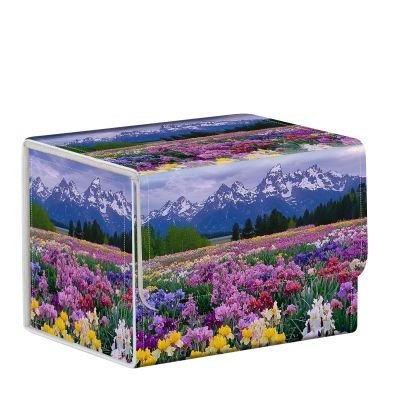 ETLKJVBL MTG Card Storage Solution - High Capacity Anime Card Sleeves for Commander Decks and Boxes, Colorful Flowers