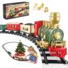 XINGYING Electric Train Set for Kids Ages 4-8, Complete Toy Train with Lights & Sounds, Train Toys with Cars & Tracks for Christmas and All-Year Play view 1