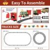 XINGYING Electric Train Set for Kids Ages 4-8, Complete Toy Train with Lights & Sounds, Train Toys with Cars & Tracks for Christmas and All-Year Play view 3