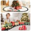 XINGYING Electric Train Set for Kids Ages 4-8, Complete Toy Train with Lights & Sounds, Train Toys with Cars & Tracks for Christmas and All-Year Play view 4