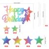 iNINGER Rainbow Cake Toppers,Rainbow Birthday Cake Toppers,16th Birthday Decoration,Happy Birthday Cake Topper Number 16,Rainbow Glitter Happy Birthday Cake Deco view 2