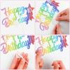 iNINGER Rainbow Cake Toppers,Rainbow Birthday Cake Toppers,16th Birthday Decoration,Happy Birthday Cake Topper Number 16,Rainbow Glitter Happy Birthday Cake Deco view 3