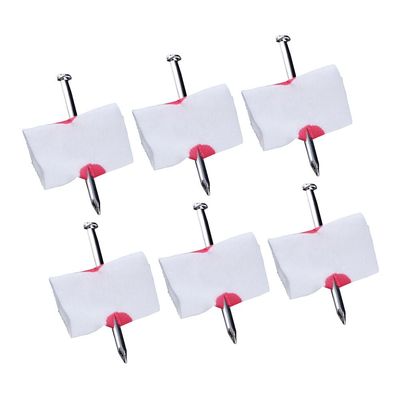 6 Pcs Scary Prank Toys Trick Nail, Bloody Fingers Prank Toys, Prank Nail Fake Nail Through Finger Trick Bloody Finger Parts for Halloween April Fool Carnival Prank Prop Toy