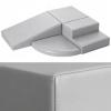 4-Piece PU Leather Baby Foam Climbing Blocks for Toddlers - Soft Play Climbing Toys for Toddlers - Foam Climbing Set for Crawling and Sliding Indoor (Gray) view 1
