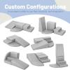 4-Piece PU Leather Baby Foam Climbing Blocks for Toddlers - Soft Play Climbing Toys for Toddlers - Foam Climbing Set for Crawling and Sliding Indoor (Gray) view 4