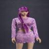 Fremego 1/6 Scale Female Head Sculpt,Beauty Asian Girl Pale Skin Movable Eyes Head Carved for 12inch PH TBL JO VC Action Figure (Pink Long Hair) view 3