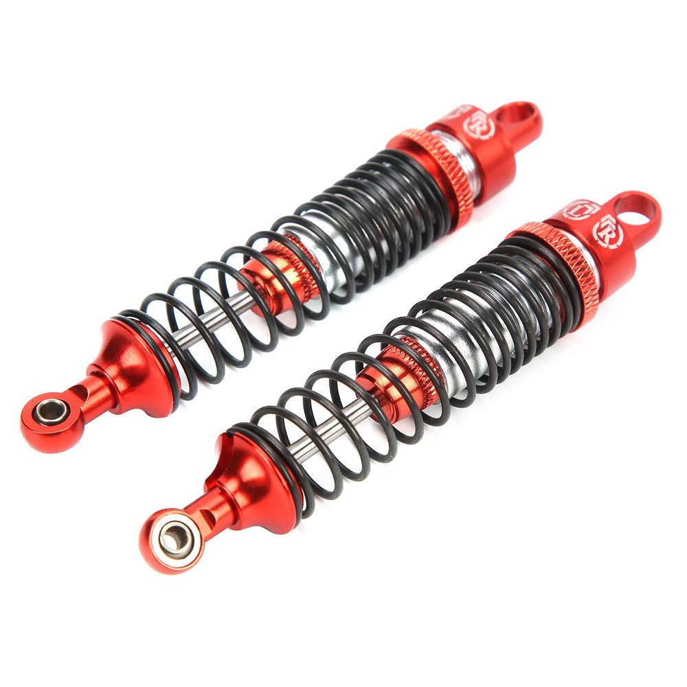 and Flexible 100mm RC Metal Damper Set for HSPRGTHimotoRedcat Remote Control Car Upgrade and Performance Enhancement (Red)