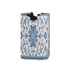 Jihqo Laundry Hamper Basket Bohemian Floral Blue Collapsible Nursery Storage Bin Waterproof Clothing Baskets for Home Bedroom Bathroom Washing Room view 1