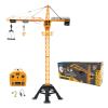 LEXiBOOK, Crosslander Pro, RC Crane, Remote-Controlled Tower Crane, Height 4.20 ft, Lifts up to 1.10 lb, Multidirectional, Sound and Light Effects, Yellow, RCP35 view 1