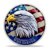 100 PCS Veteran Challenge Coins Bulk - Thank You for Your Service Coin, Military Appreciation Coin, Double-Sided Veterans Coin with Bald Eagle and Soldier Design for Veteran Thank You Gifts view 2