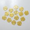 Aislor 100Pcs Pirate Jewelry Plastic Toy Coin Fake Play Coin Pirate Treasure Gold Play Coin for Themed Party Gold One Size view 2