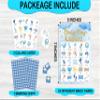 Zcsni Baby Shower Bingo Game Cards, Blue Baby Shower Bingo Game, Gender Reveal Party Games Favors Supplies Decorations, Gender Reveal Party Activities for Adults Family -19 view 2