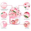 8 Pack Scented Slime kit with 3 Clear and 5 Butter Slime,Peach Super Soft Non-Sticky,Jelly Cube Crunchy Crystal, Birthday Party Favor,Stress Relief Toy for Kids Education view 2