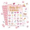 Baby Shower Bingo Game Cards, Pink Baby Shower Bingo Game, Gender Reveal Party Games Favors Supplies Decorations, Gender Reveal Party Activities For Adults Family -18 view 1