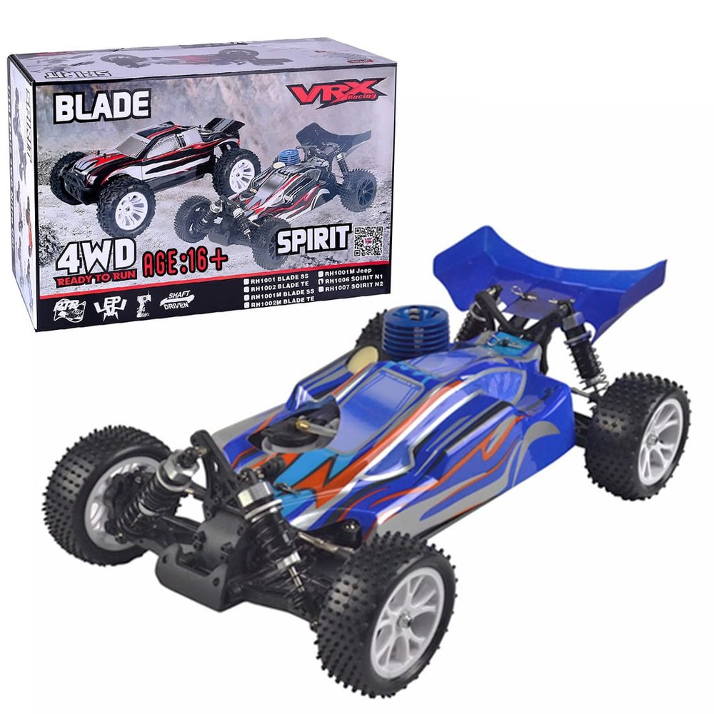FunXylophy High Speed Remote Control Car, VRX RH1006 2.4G 4WD Nitro RC Off-Road Vehicle High Speed RC Car for Adults - RTR Version