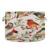 GOODOLD Christmas Birds Extra Large Storage Basket Decorative Laundry Basket with Handles, Rope Basket for Clothes, Blanket, Towel, 20 x 14 Inch view 1