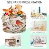 GOODOLD Christmas Birds Extra Large Storage Basket Decorative Laundry Basket with Handles, Rope Basket for Clothes, Blanket, Towel, 20 x 14 Inch view 4