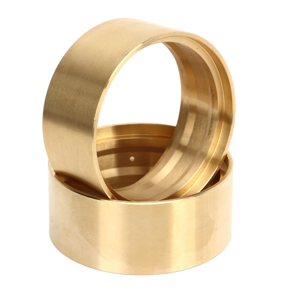 2pcs Beadlock Wheel Ring Crawler Replacement Internal Weighted Model Brass Rings External Wheel Outer Beadlock Ring Internal External Scraper for SCX10 II 90046, Tyre Wheels