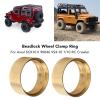 2pcs Beadlock Wheel Ring Crawler Replacement Internal Weighted Model Brass Rings External Wheel Outer Beadlock Ring Internal External Scraper for SCX10 II 90046, Tyre Wheels view 3