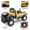 Mostop RC Car C14 Rock Crawler RC Truck 4x4 Climbing Vehicle with 2 Batteries, 2.4 Ghz Remote Control Car All Terrain Rock Crawler RC Car with Light & 2 Batteries, 4WD Off Road Hobby RC Cars for Boys view 3
