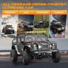 SIMREX 1:12 Scale All-Terrain Remote Control Car, 4WD RC Cars with 2.4 GHz, RC Climbing Truck, IPX4 Waterproof Off-Road Vehicle with Two Rechargeable Batteries, for Kids Teens Adults view 2