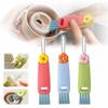 3 in 1 Multifunctional Crevice Cleaning Brush Set - Portable Cup Lid Cleaner for Baby Bottle Gap Tight Spaces (3 PCS) view 1