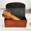 14 Inch Antique Brass Telescope Mini Brown Color with Wood Box Gift Item Customized Available (Plane Wooden Box) view 4