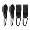 4 PCS Stroller Hook, Baby Stroller Hooks, Universal Stroller Clips and Hooks, Adjustable Stroller Carabiner Clip for Diaper Bags | The Perfect Mummy Hook for Pram, Shopping and Pet Carts(Black) view 1