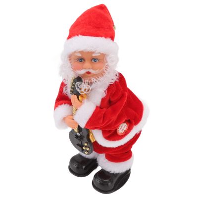 MOTOULAX Electric Musical Dancing Toy - Christmas Old Man Interesting Hip Shaking Christmas Old Man Doll Decoration Gifts (Guitar)