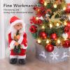 MOTOULAX Electric Musical Dancing Toy - Christmas Old Man Interesting Hip Shaking Christmas Old Man Doll Decoration Gifts (Guitar) view 3