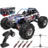 SIMREX 1/16 Scale Hobby RC Car, 36 KPH High-Speed 4WD RC Truck, 2.4 GHz Remote Control Car, All-Terrain Electric Vehicle, 4X4 Remote Contral Moster Truck for Kids and Adults view 1