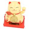 2 Inch Solar Fortune Cat with Clear Box Solar Powered Lucky Cat Waving Arm Set Ideal for Home Office and Dashboard Decor Brings Good Luck and Charm to Any Space with Solar view 1
