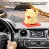 2 Inch Solar Fortune Cat with Clear Box Solar Powered Lucky Cat Waving Arm Set Ideal for Home Office and Dashboard Decor Brings Good Luck and Charm to Any Space with Solar view 4