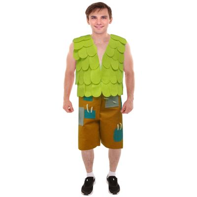 BC GOODS BY Teen Trolls Branch Lime Green Costume, Synthetic Fabric Perfect for Halloween - X Large