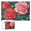 1000 PCS Jigsaw Puzzles Rose Butterflies Puzzles Personalized Puzzle for Adults Wooden Puzzle Custom Puzzles from Photos Picture Puzzle Classic Jigsaw Puzzle for Wedding Birthday Valentine's Day view 1