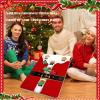 Hiboom 24 x 17 Inch Large Christmas Toss with 6 Bags Christmas Bean Bag Party Favor Outdoor Beach Yard Activities Family Party Supplies(Santa) view 2