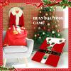 Hiboom 24 x 17 Inch Large Christmas Toss with 6 Bags Christmas Bean Bag Party Favor Outdoor Beach Yard Activities Family Party Supplies(Santa) view 4