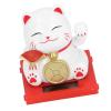 2 Inch Solar Fortune Cat with Clear Box Solar Powered Lucky Cat Waving Arm Set Ideal for Home Office and Dashboard Decor Brings Good Luck and Charm to Any Space with Solar view 1