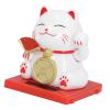 2 Inch Solar Fortune Cat with Clear Box Solar Powered Lucky Cat Waving Arm Set Ideal for Home Office and Dashboard Decor Brings Good Luck and Charm to Any Space with Solar view 3