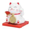 2 Inch Solar Fortune Cat with Clear Box Solar Powered Lucky Cat Waving Arm Set Ideal for Home Office and Dashboard Decor Brings Good Luck and Charm to Any Space with Solar view 4