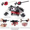 COCOFOX 2 Pack Burst Launchers, Right/Left-Spin Launcher, Gyro Launcher(Black+Red) view 2