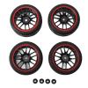 1/10 RC Off Road Car Tires, Rubber and Plastic Material, Strong Cushioning, High Wear Enhanced Grip with Axial, HSP, for, for HPI view 1