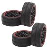 1/10 RC Off Road Car Tires, Rubber and Plastic Material, Strong Cushioning, High Wear Enhanced Grip with Axial, HSP, for, for HPI view 2
